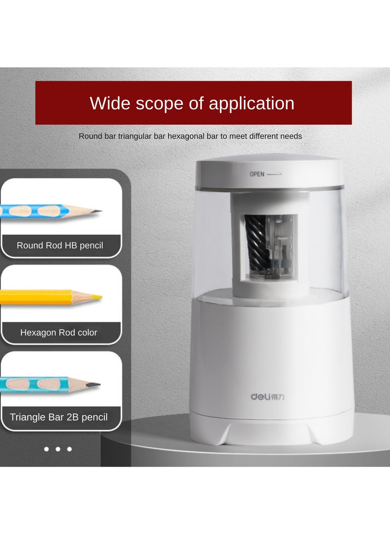 Deli DELI Electric Pencil Sharpener, Automatic Pencil Cutter, Specially Designed for Elementary Students, Art Students' Automatic Sharpener.  - Image 4