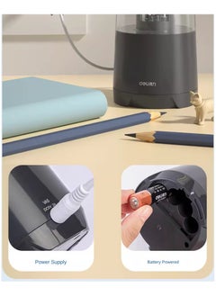 Deli DELI Electric Pencil Sharpener, Automatic Pencil Cutter, Specially Designed for Elementary Students, Art Students' Automatic Sharpener.  - Image 5