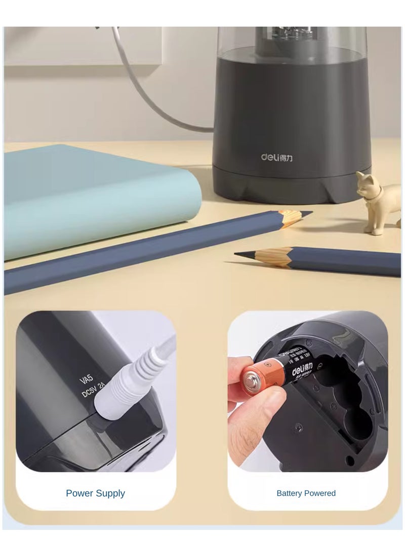 Deli DELI Electric Pencil Sharpener, Automatic Pencil Cutter, Specially Designed for Elementary Students, Art Students' Automatic Sharpener.  - Image 5