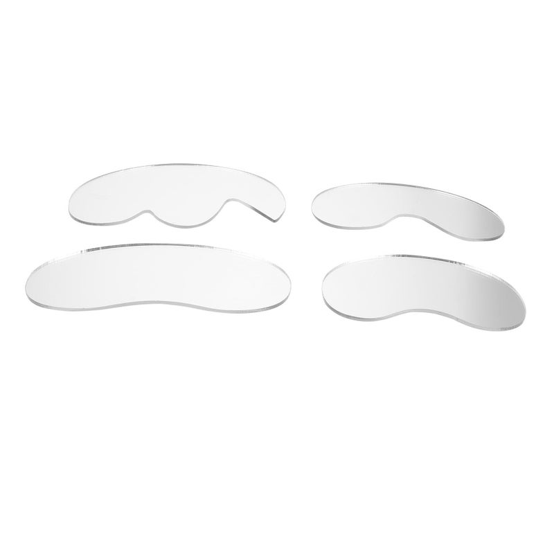 Acrylic Mirror Reflection Boards 4 Pack Jewelry Display Photography Backdrop Props Easy Clean - Image 2