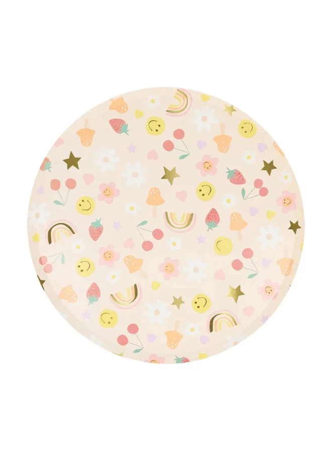 Meri Meri Happy Face Icons Dinner Plates