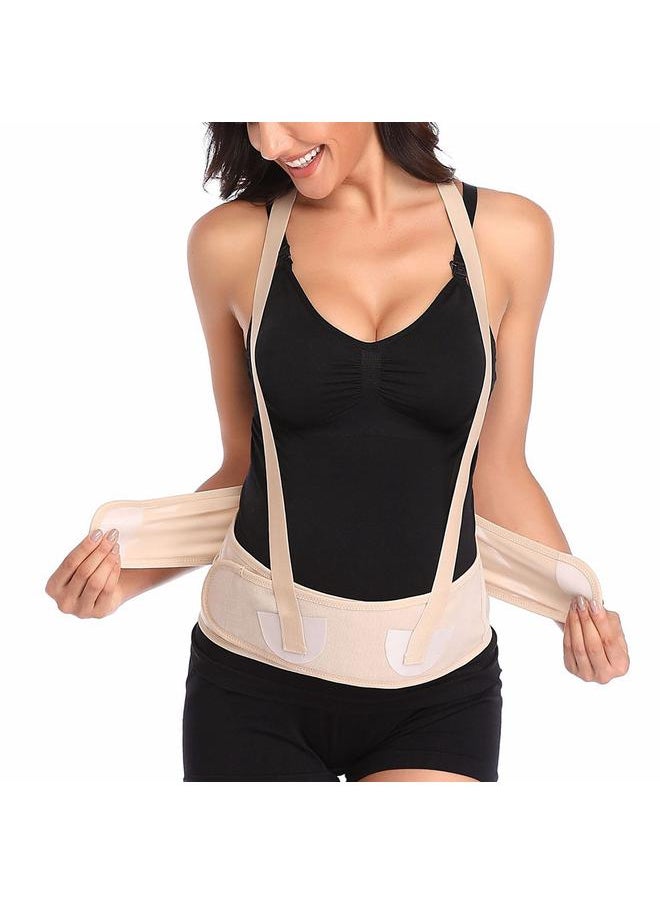 Thoraya Maternity Support Belly Belt Breathable Prenatal Pregnancy Belt Pregnant Brace BandSkin Color Free Size  - Image 1