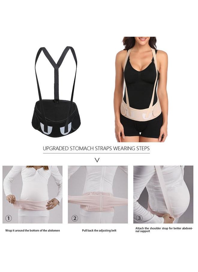 Thoraya Maternity Support Belly Belt Breathable Prenatal Pregnancy Belt Pregnant Brace BandSkin Color Free Size  - Image 2