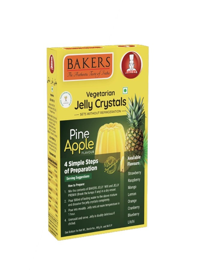 BAKERS Jelly Crystals | All Flavour | 100% Vegetarian | Easy to Make | Instant tasty dessert | Authentic Flavors Pack of 9 (90 gm x 9) - Image 3