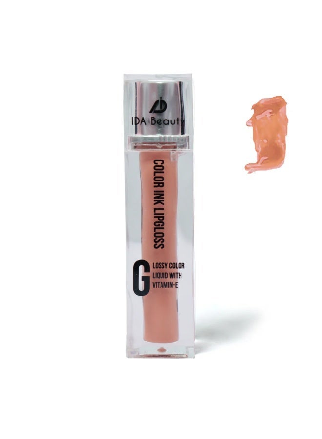 IDA Beauty HueKiss Colour Ink Lip Gloss | Long-Lasting, Hydrating, Smudge-Proof | Vegan, Halal, Cruelty-Free (G12) - Image 1