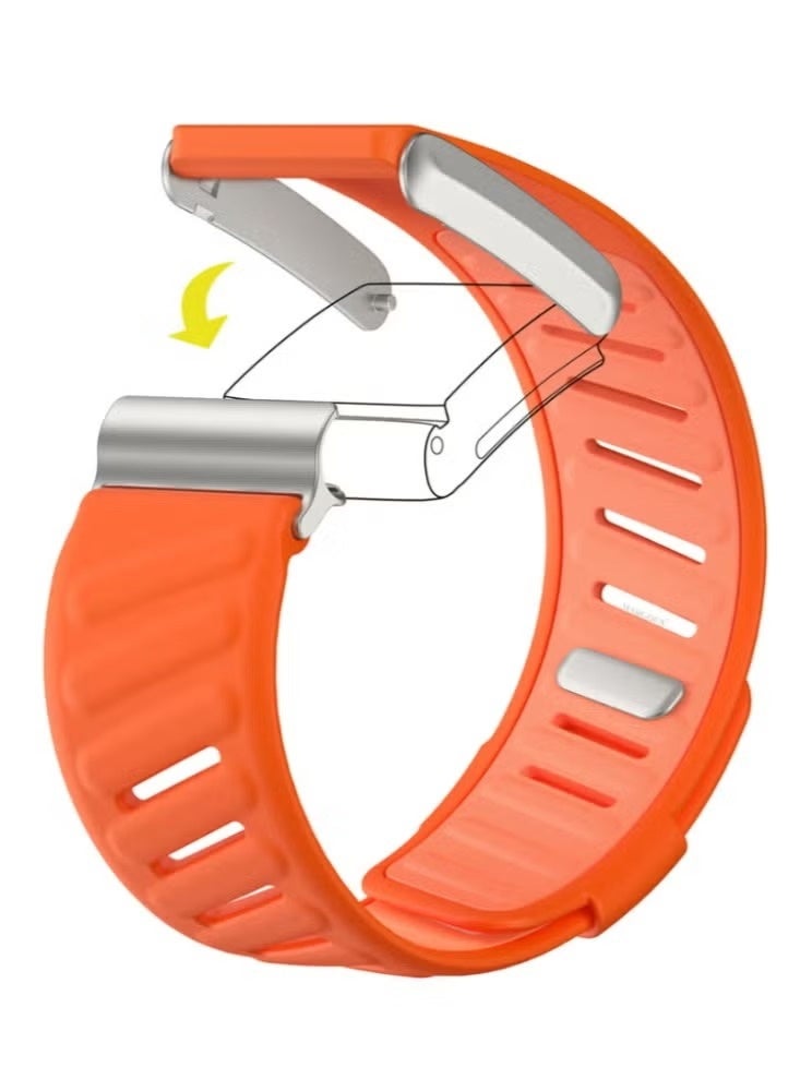 ACLIX Premium Silicone Replacement Band for WHOOP 5.0 – Lightweight Adjustable Sport Wrist Strap, Soft Sweat-Resistant Fitness Band for Men & Women, Orange - Image 4