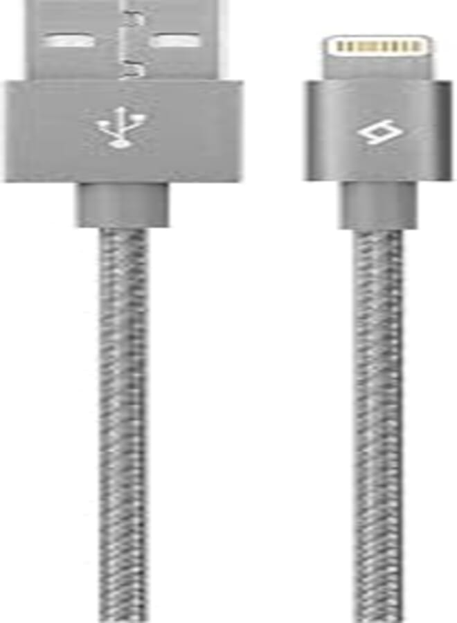TTEC 2Dkm02Ug AlumiCable MFI Lightning to USB Data Cable, 120 cm - Grey