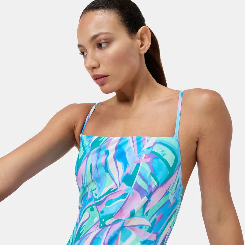 speedo Green Women's Printed Thinstrap One-Piece Swimsuit for Women | Best Price UAE