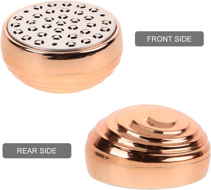 VOSAREA Stainless Steel Foot Heel Scrubber Dead Skin File Callus Remover Manual Pedicure Tool for Cracked Skin Home Foot Care Rose Gold - Image 3