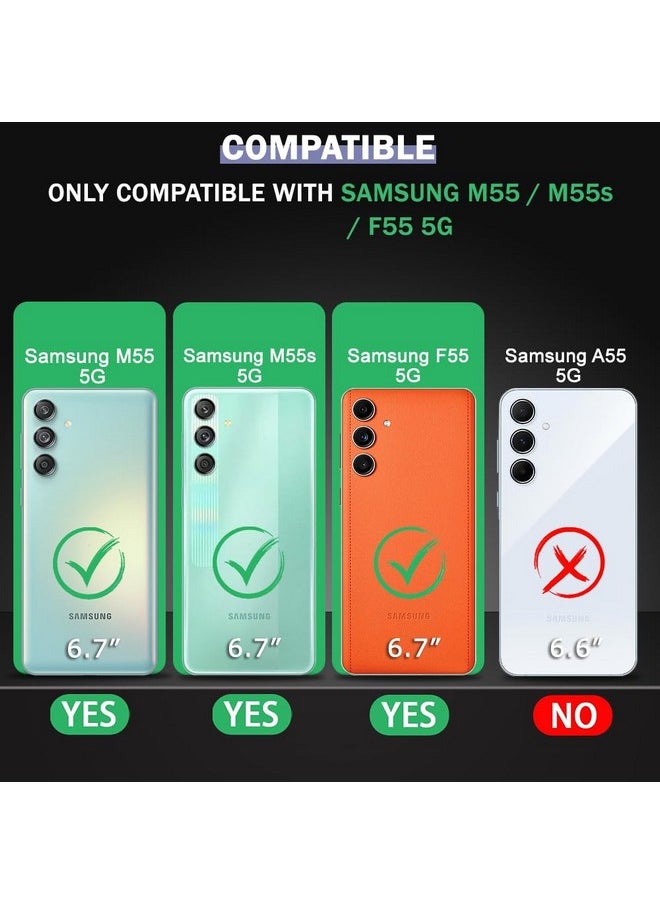 ذا جيفت كارت جراب شفاف شفاف من TheGiftKart لهاتف Samsung Galaxy M55 / M55s / F55 5G | حماية 360 درجة | تصميم مقاوم للصدمات | غطاء شفاف لهاتف Samsung M55 / M55s (PC & TPU، ممتص صدمات شفاف)  - Image 2