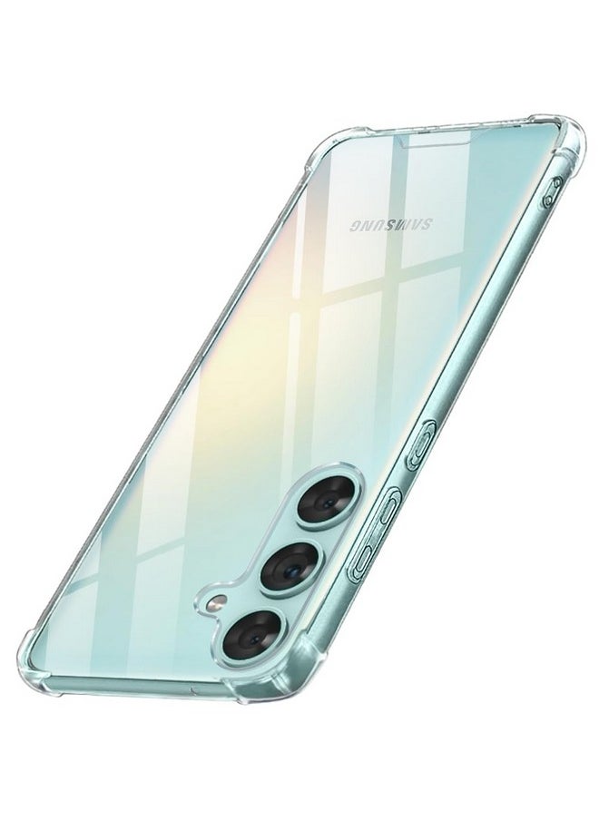 ذا جيفت كارت جراب شفاف شفاف من TheGiftKart لهاتف Samsung Galaxy M55 / M55s / F55 5G | حماية 360 درجة | تصميم مقاوم للصدمات | غطاء شفاف لهاتف Samsung M55 / M55s (PC & TPU، ممتص صدمات شفاف)  - Image 1