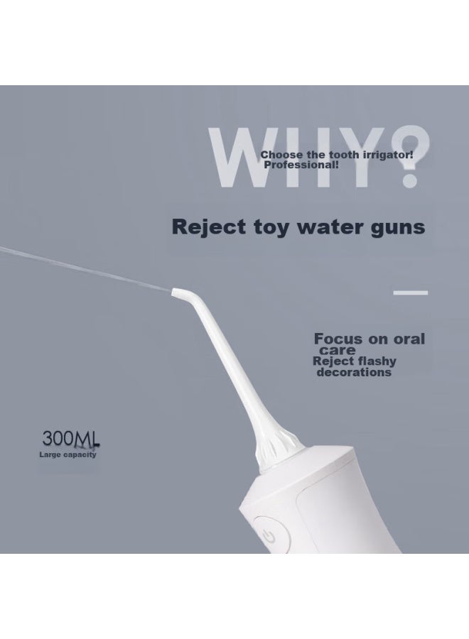 B-Air Bair M301 Electric Oral Irrigator, Handheld Professional Water Flosser, Home Sonic Tooth Cleaner, Orthodontic-specific Dental Cleaning Device, Professional White - Image 2