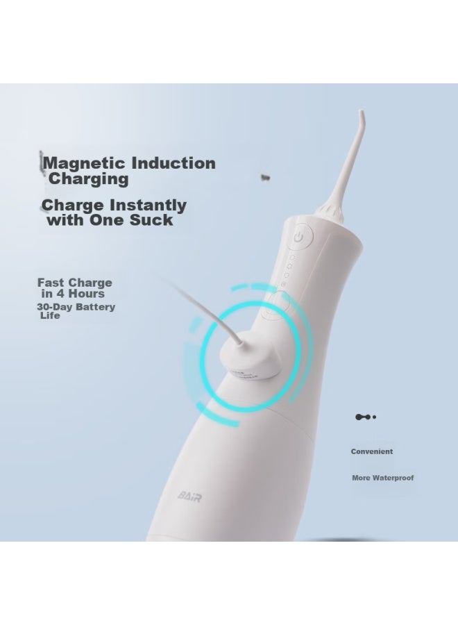 B-Air Bair M301 Electric Oral Irrigator, Handheld Professional Water Flosser, Home Sonic Tooth Cleaner, Orthodontic-specific Dental Cleaning Device, Professional White - Image 1