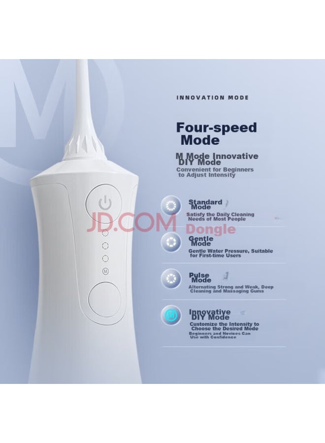 B-Air Bair M301 Electric Oral Irrigator, Handheld Professional Water Flosser, Home Sonic Tooth Cleaner, Orthodontic-specific Dental Cleaning Device, Professional White - Image 3