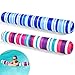 FindUWill 2 Pack Inflatable Swim Pool Noodles Pool Noodles Floats for Adults Soft Fabric Covered Large Swim Noodles for Lake Beach Blue Purple - Image 3