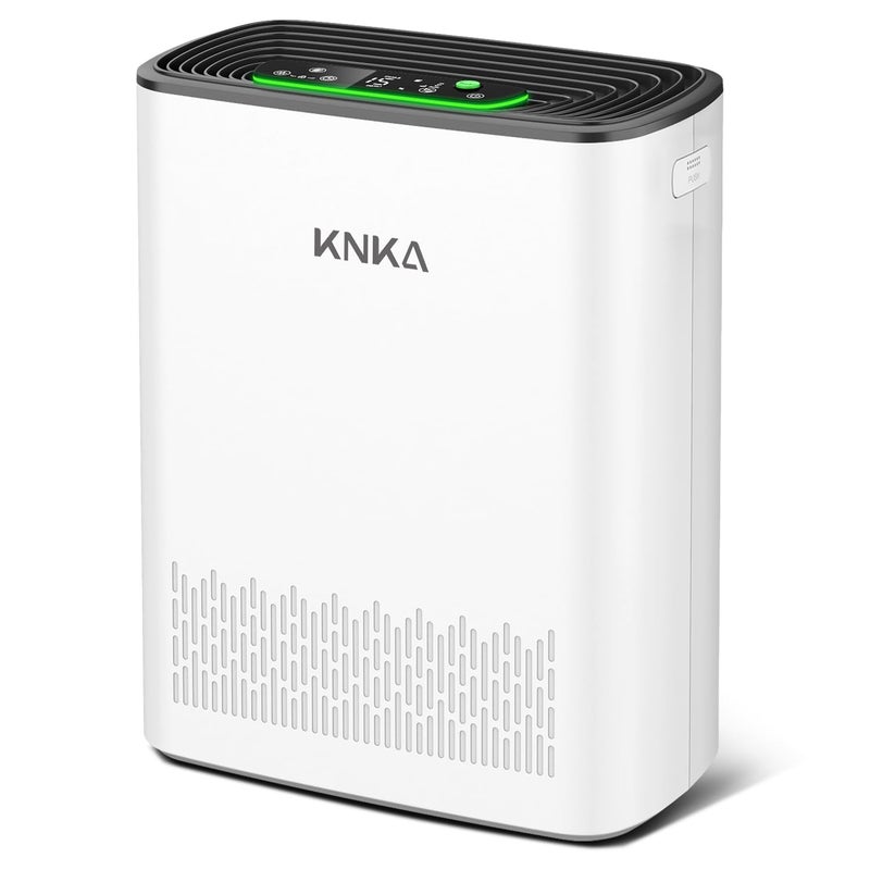 KNKA Air Purifiers for Home Large Room Bedroom Up to 1123 FtÂ² in 1 Hr, Washable Filters, AQI Display, Turbo Mode, Auto & Sleep Modes, HEPA Air Cleaner for Smoke, Dust, Pet Hair, Pollen (APH3000) - Image 1