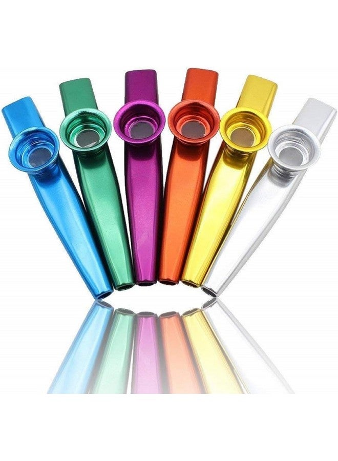 LovesTown LovesTown Kazoos Musical Instruments,6 PCS Metal Kazoos Flute for Kids Gift Price Party Favor Gift Bag Fillers  - Image 1