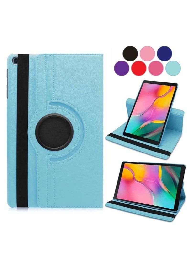 ELTRAZONE Samsung Galaxy Tab A7 Lite 8.7 2021 Case 360 Degree Rotating Stand [Auto Sleep/Wake] Folio Leather Smart Cover Case for Samsung Tab A7 Lite 8.7 inch 2021 Tablet [SM-T220/T225/T227](Light Blue) - Image 1