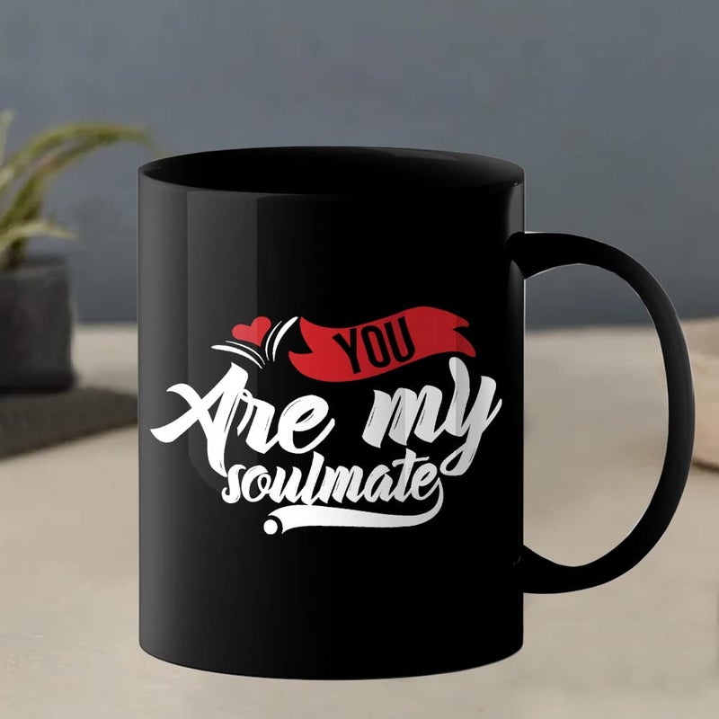YaaNaa Printed Valentine Day Coffee Mug Soulmate Valentine Gift for Womens Girls Couples Loved Ones Mens Boys Friend R4386BP - Image 4