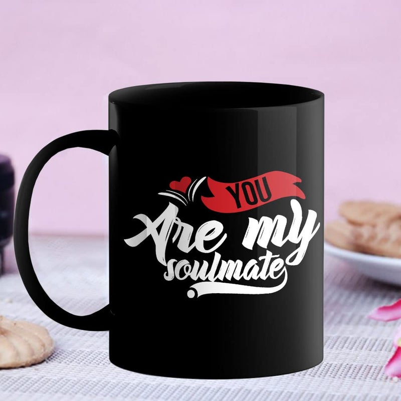 YaaNaa Printed Valentine Day Coffee Mug Soulmate Valentine Gift for Womens Girls Couples Loved Ones Mens Boys Friend R4386BP - Image 2