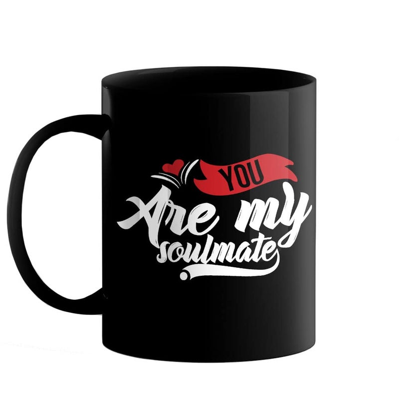 YaaNaa Printed Valentine Day Coffee Mug Soulmate Valentine Gift for Womens Girls Couples Loved Ones Mens Boys Friend R4386BP - Image 1