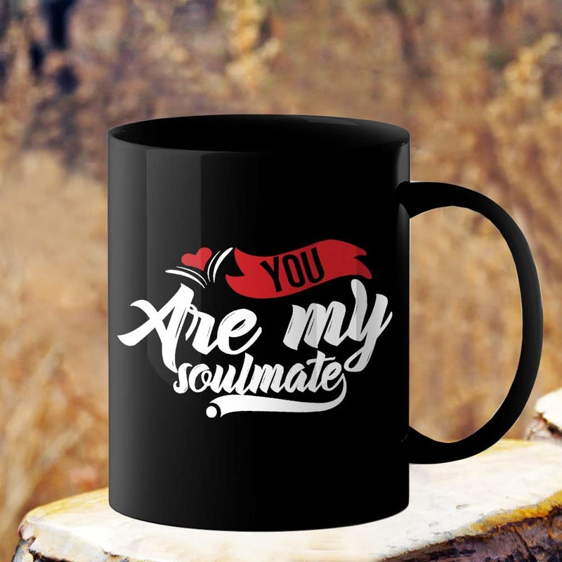 YaaNaa Printed Valentine Day Coffee Mug Soulmate Valentine Gift for Womens Girls Couples Loved Ones Mens Boys Friend R4386BP - Image 3