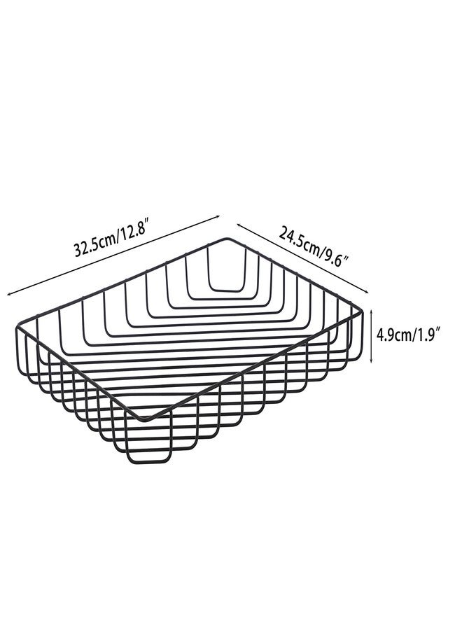 بي تي سكاي منظم مكتب سلكي متعدد الأغراض من BTSKY بحجم A4 - سلة تخزين أنيقة للمستندات بحجم الرسائل للمكتب ومستحضرات التجميل والحمام (أسود) - Image 5