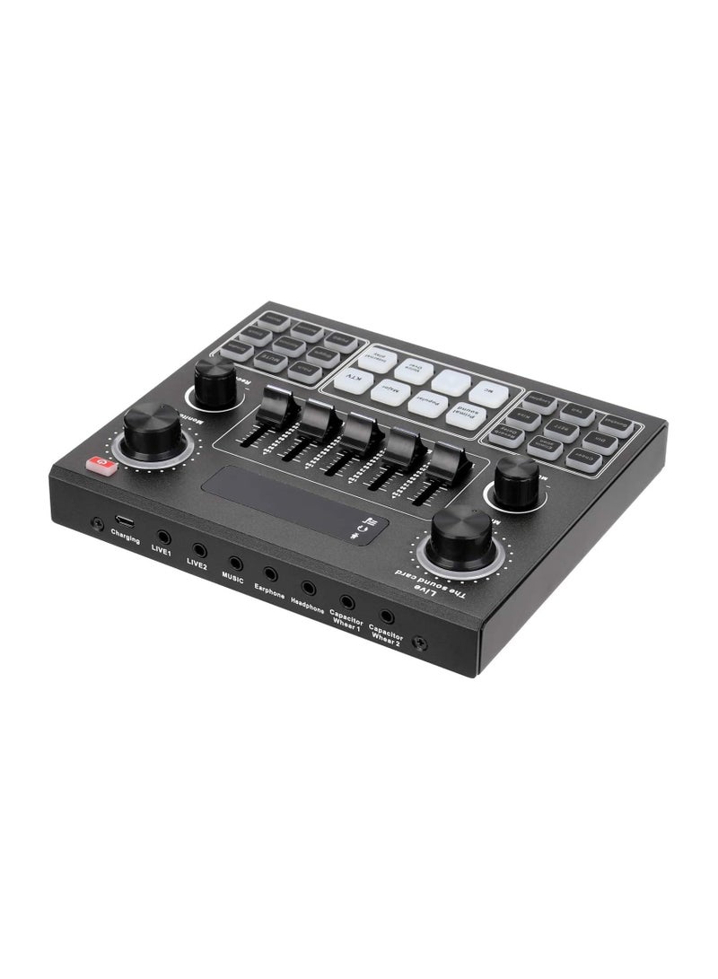 Multifunctional Live V9 Sound Card and BM800 Suspension Microphone Kit Broadcasting Condenser Microphone Set Intelligent Webcast Live Sound Card for Computers and Mobile - Image 3