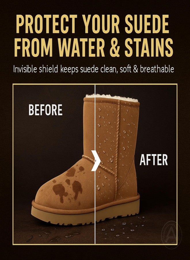 Leather Hero Suede & Sheepskin Care Kit - 7-Piece Cleaner & Conditioner, Protector, and Deodorizer with Brushes & Eraser - Compatible with UGG Boots & Slippers - Complete Cleaning Kit for Suede Shoes - Image 5