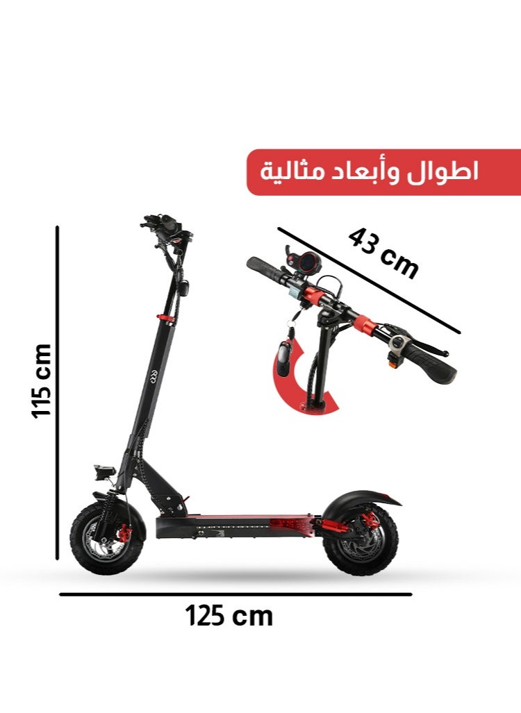 Egg Foldable electric scooter, 10-inch wheel, 1200W max motor, max load capacity 180 kg  - Image 5