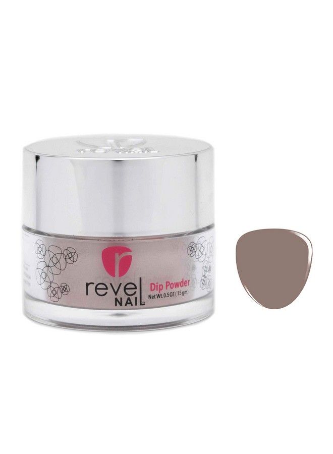 Revel Nail Dip Powder Brown Nude Powder Dip Nail Polish Chip Resistant Dip Nail Powder With Vitamin E And Calcium Diy Manicure - Image 2