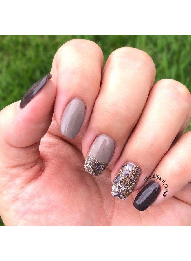 Revel Nail Dip Powder Brown Nude Powder Dip Nail Polish Chip Resistant Dip Nail Powder With Vitamin E And Calcium Diy Manicure - Image 4