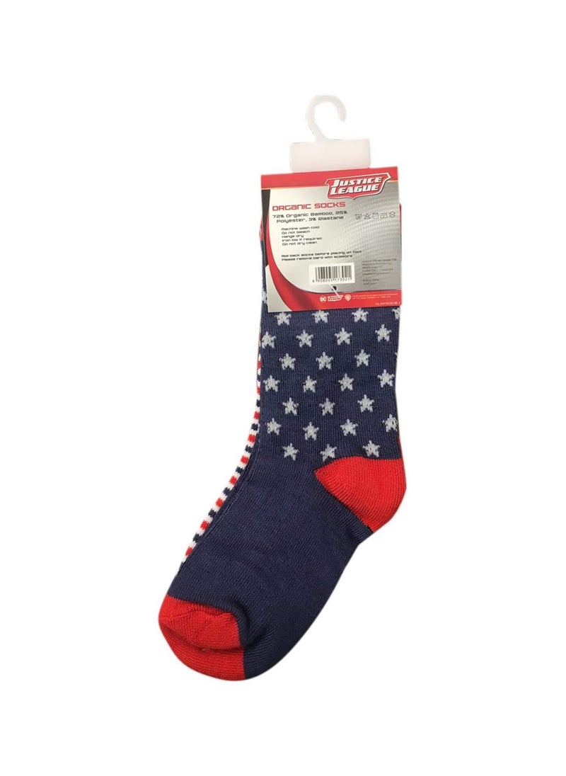 Justice League - Justice league Superman Sock-Printed-5-8Y(Pairof 4), Set of 1 - Image 1