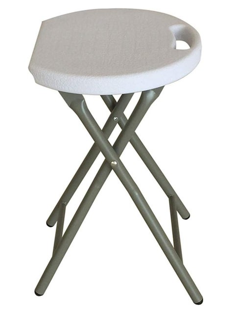 Folding Stool for Outdoor Camping and Music Classroom, 33x46x70 CM, 2.2 KG, Portable and Lightweight, Round Shape