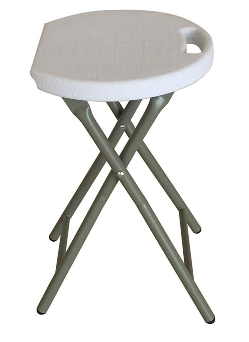Generic Folding Stool for Outdoor Camping and Music Classroom, 33x46x70 CM, 2.2 KG, Portable and Lightweight, Round Shape  - Image 1