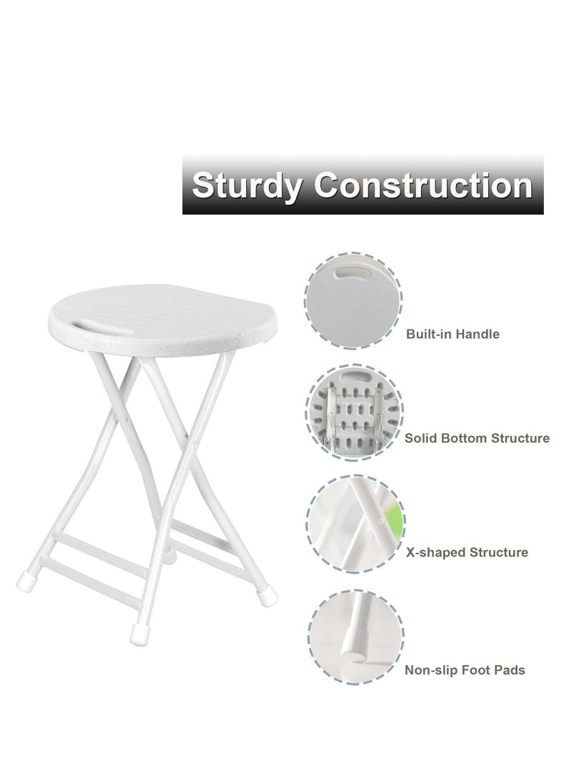 Generic Folding Stool for Outdoor Camping and Music Classroom, 33x46x70 CM, 2.2 KG, Portable and Lightweight, Round Shape  - Image 5