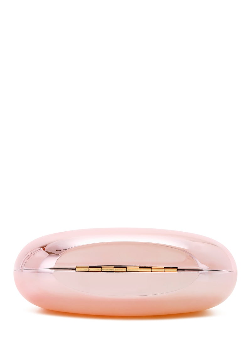 London Rag Acrylic Metallic Mini Clutch Bag in Light Pink  - Image 4