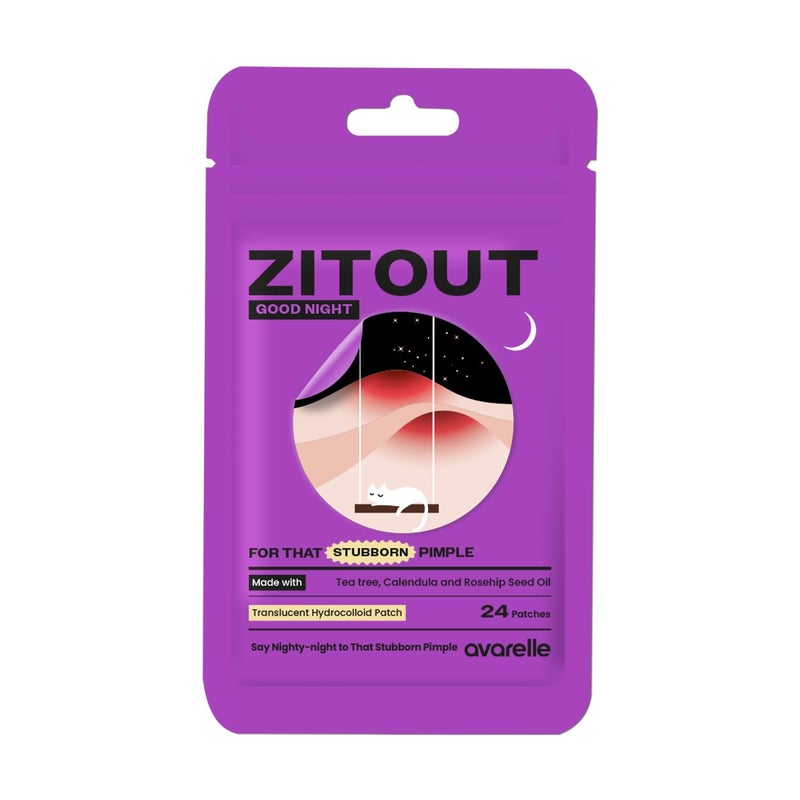 AVARELLE Spot Pimple Patches for Face  ZitOut Good Night Acne Patches  FSA HSA Acne Treatment Hydrocolloid Acne Patches  Hydrocolloid Bandages for Acne with Tea Tree Oil  Acne Spot Treatment