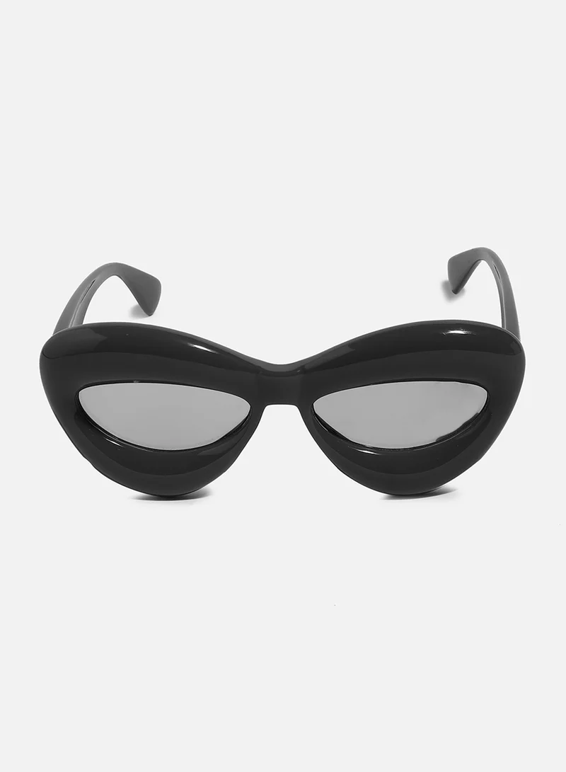 Haute Sauce  Solid Cateye Sunglasses - Black  | Best Price UAE