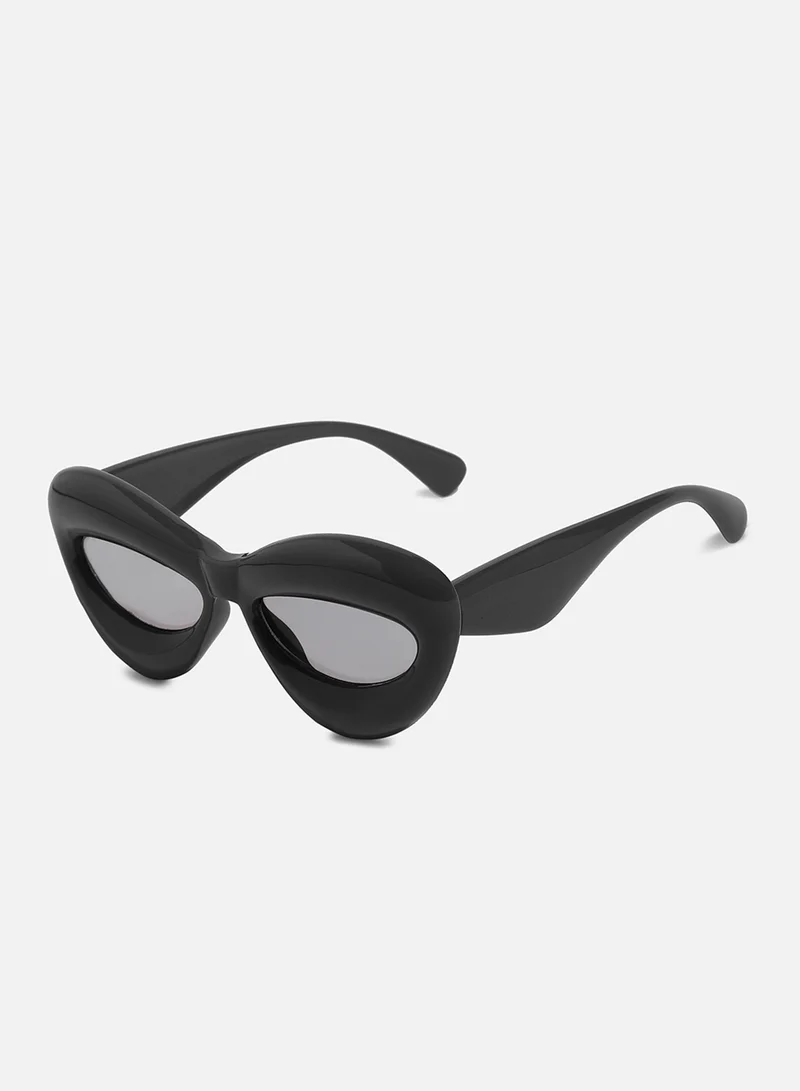 Haute Sauce  Solid Cateye Sunglasses - Black  | Best Price UAE