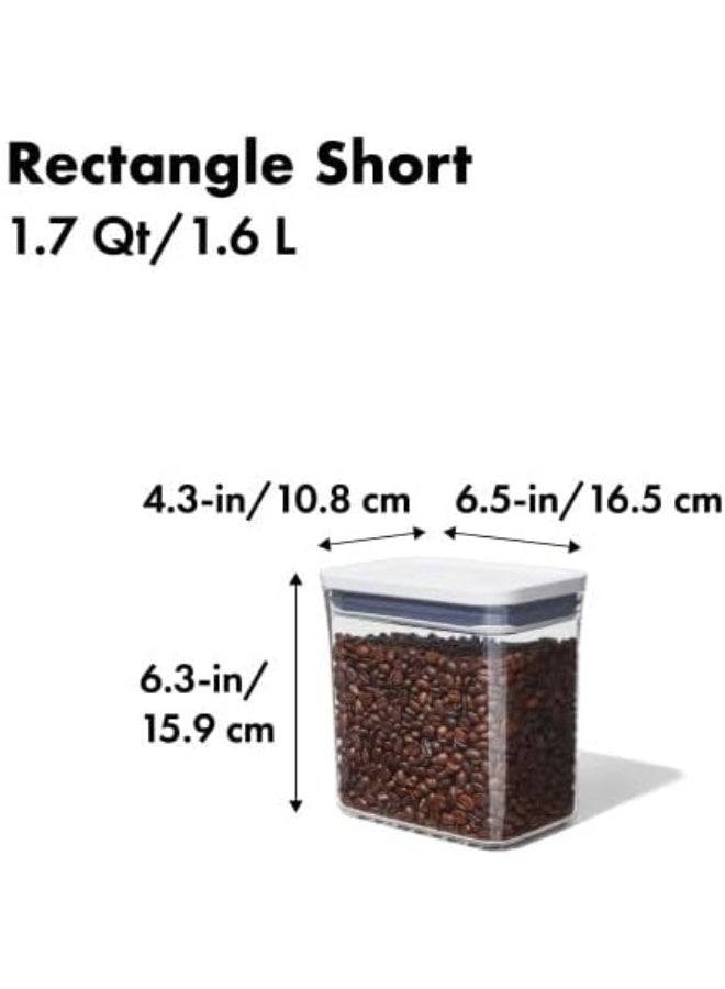 OXO Good Grips Pop Container Rectangle Clear/White 1.6L - Image 3