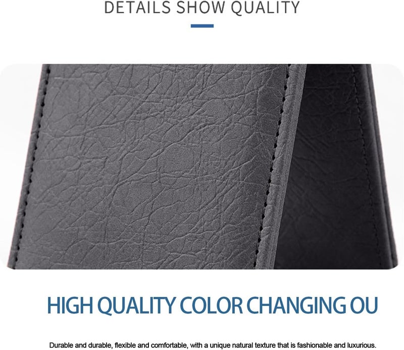 LINJIE Id Card Leather, Multi Slot Id Card Holder Leather Large Capacity Can Hold Multiple Bank Cards, Id Cards, Business Cards, Subway Cards, Etc - Image 5