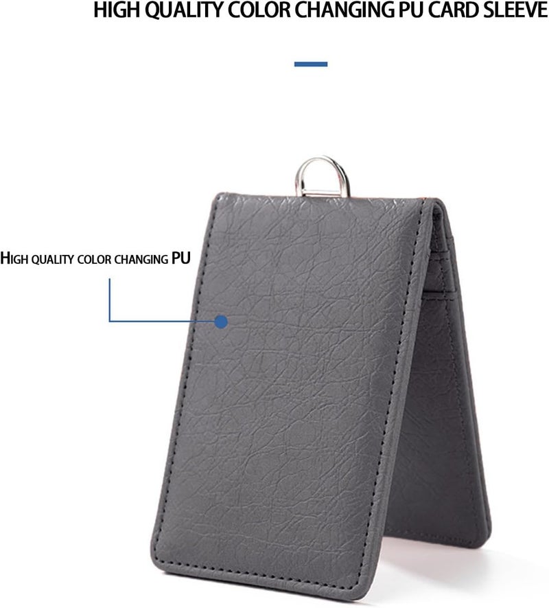 LINJIE Id Card Leather, Multi Slot Id Card Holder Leather Large Capacity Can Hold Multiple Bank Cards, Id Cards, Business Cards, Subway Cards, Etc - Image 4