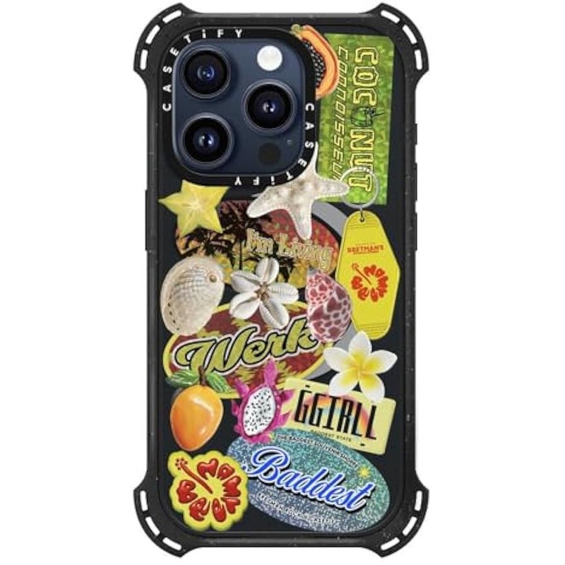 Casetify Bounce iPhone 15 Pro Case 【6X Military Grade Drop Tested / 21.3ft Drop Protection/Compatible with Magsafe】 - Baddest Souvenir - Triple Black - Image 2