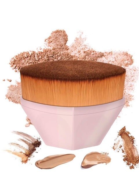 High Density Foundation Brush, Foundation Makeup Brush, Flat Top Kabuki Travel Loose Powder Blush For Mineral Blending Liquid Cream Buffing Stippling Blending Concealer for Face Body