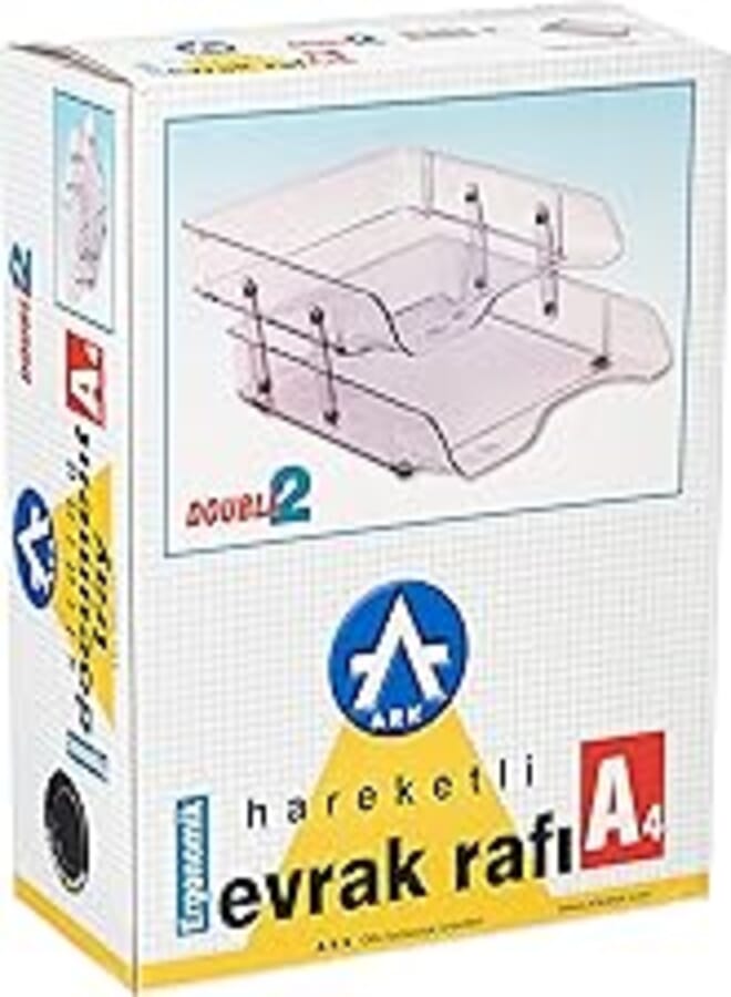 Ark 2-tier sliding tray transparent