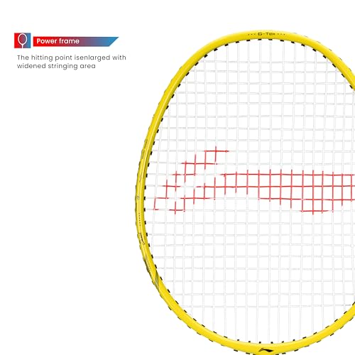Li-Ning G-TEK 68 GX (AYPP286-5) Graphite Strung Badminton Racquet , Black/Green, S1 , 88 grams , 22-24 lbs - Image 4
