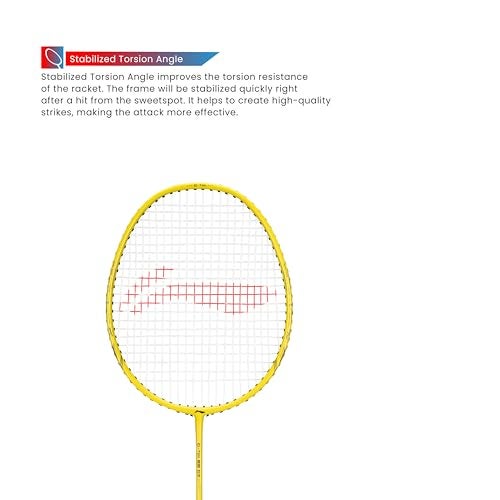 Li-Ning G-TEK 68 GX (AYPP286-5) Graphite Strung Badminton Racquet , Black/Green, S1 , 88 grams , 22-24 lbs - Image 5