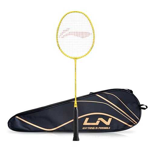 Li-Ning G-TEK 68 GX (AYPP286-5) Graphite Strung Badminton Racquet , Black/Green, S1 , 88 grams , 22-24 lbs - Image 1