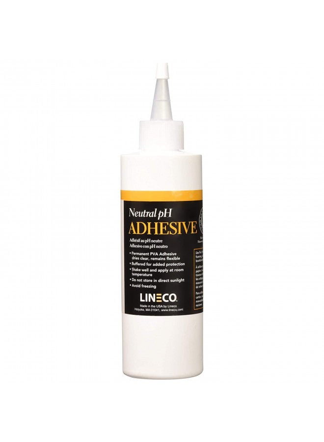 Lineco Lineco Neutral pH Adhesive, Acid-Free PVA Formula Water Soluble Dries Clear and Quick Flexible When Dried. 8 Ounces. Ideal For Book Binding and Other Paper Projects. White - Image 2